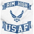 thumbnail image 2 of US Air Force USAF Wings Aim High Men's Graphic T Shirt Tees Brisco Brands M, 2 of 6