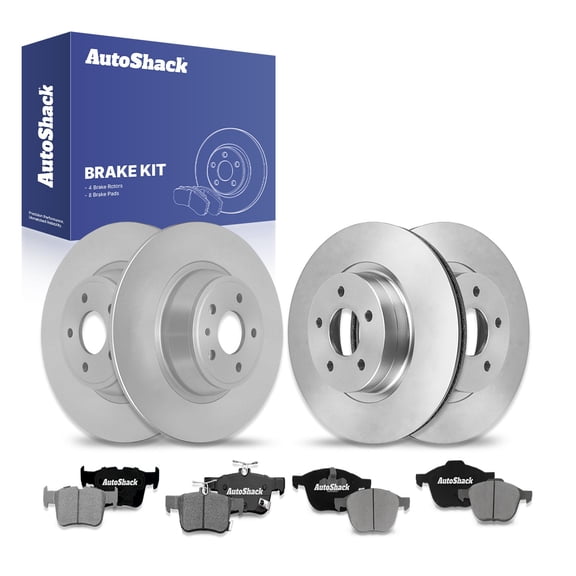AutoShack Front & Rear Brake Rotors & Ceramic Pads for Ford, Escape 2018-2019, FWD L4 2.0L