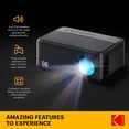 thumbnail image 2 of KODAK FLIK X1 Mini proyector Pico | Proyector portátil compacto de 100 pulgadas con control remoto y altavoces de 2 W reproduce películas, programas de televisión y juegos | Compatible con HDMI, USB,, 2 of 5