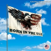 Born In The USA 3x5 flag by Ashton
