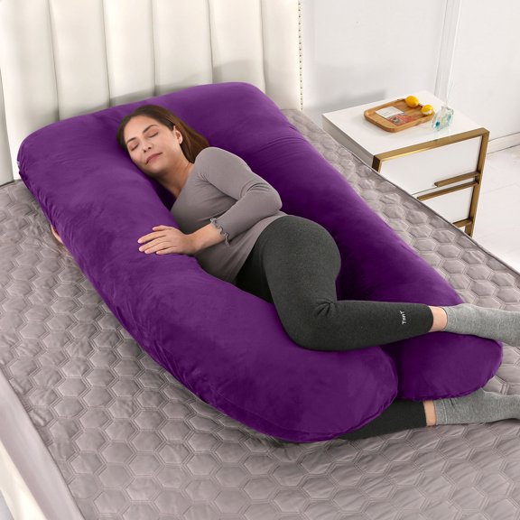 U-shaped Maternity Pillow Pillow Cover, Pregnancy Pillows for Sleeping - U Shaped Full Body Maternity Pillow with Removable Cover Support for Back, Legs, Belly, HIPS(80*150 CM Pillowcase Only)