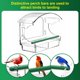 thumbnail image 3 of Comedero para pájaros BPYOT de acrílico transparente para ventana con ventosas, 3 of 6