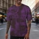 thumbnail image 1 of Ceisia Men's Casual Solid Color T-shirt High Elastic Loose Fit Short Sleeve Round Neck All Season Sport Tee Tops Purple M Gifts, 1 of 6