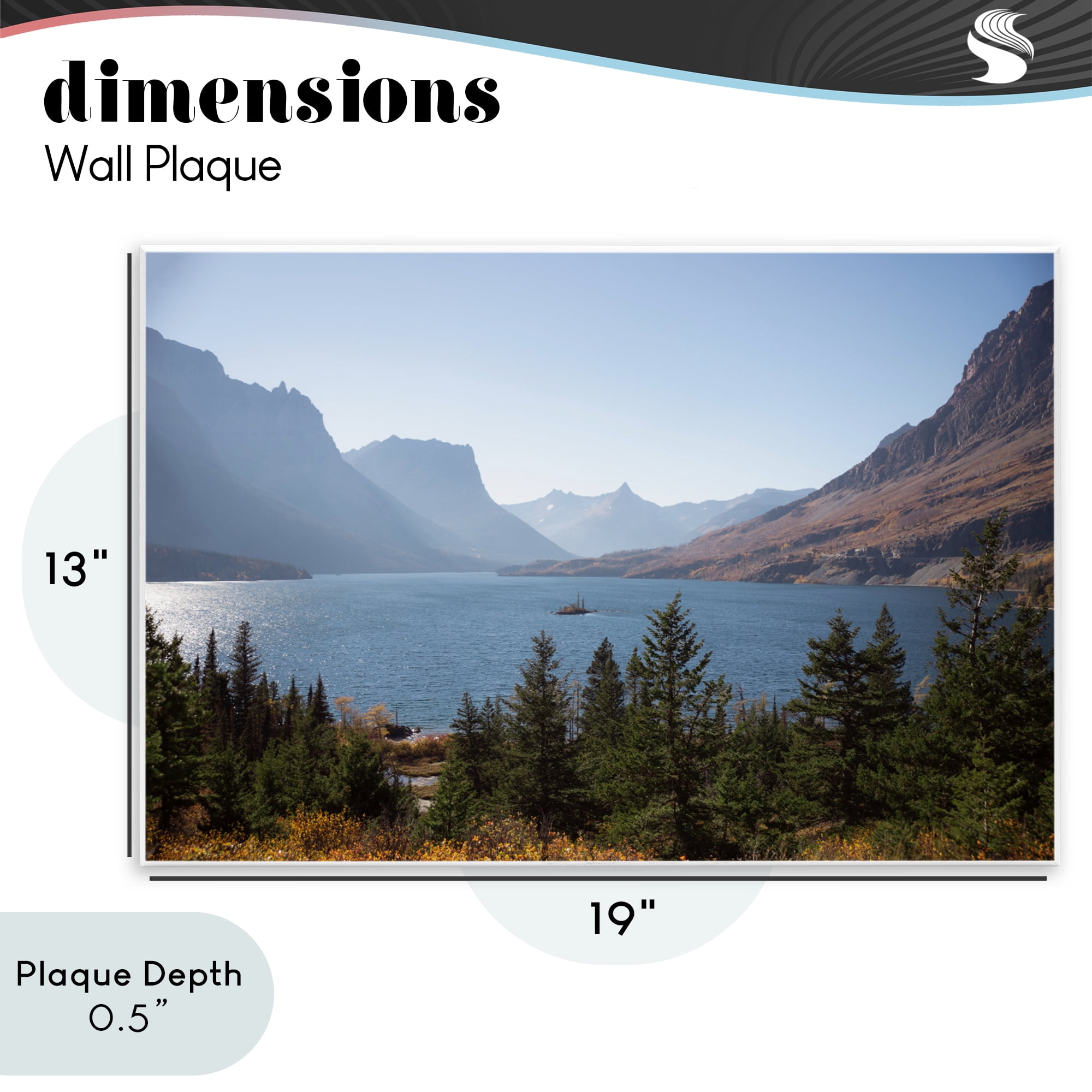 Stupell Industries Cliffs Overlooking Lake Wall Plaque Art, design by Carol Robinson
