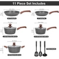 thumbnail image 2 of Set de utensilios de cocina M MELENTA Granite Ultra Antiadherente 11 piezas, 2 of 7