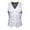White, variant on Holloyiver Men's Fashion Everyday Party Casual Print Double Breasted Blazer Jacket Blue