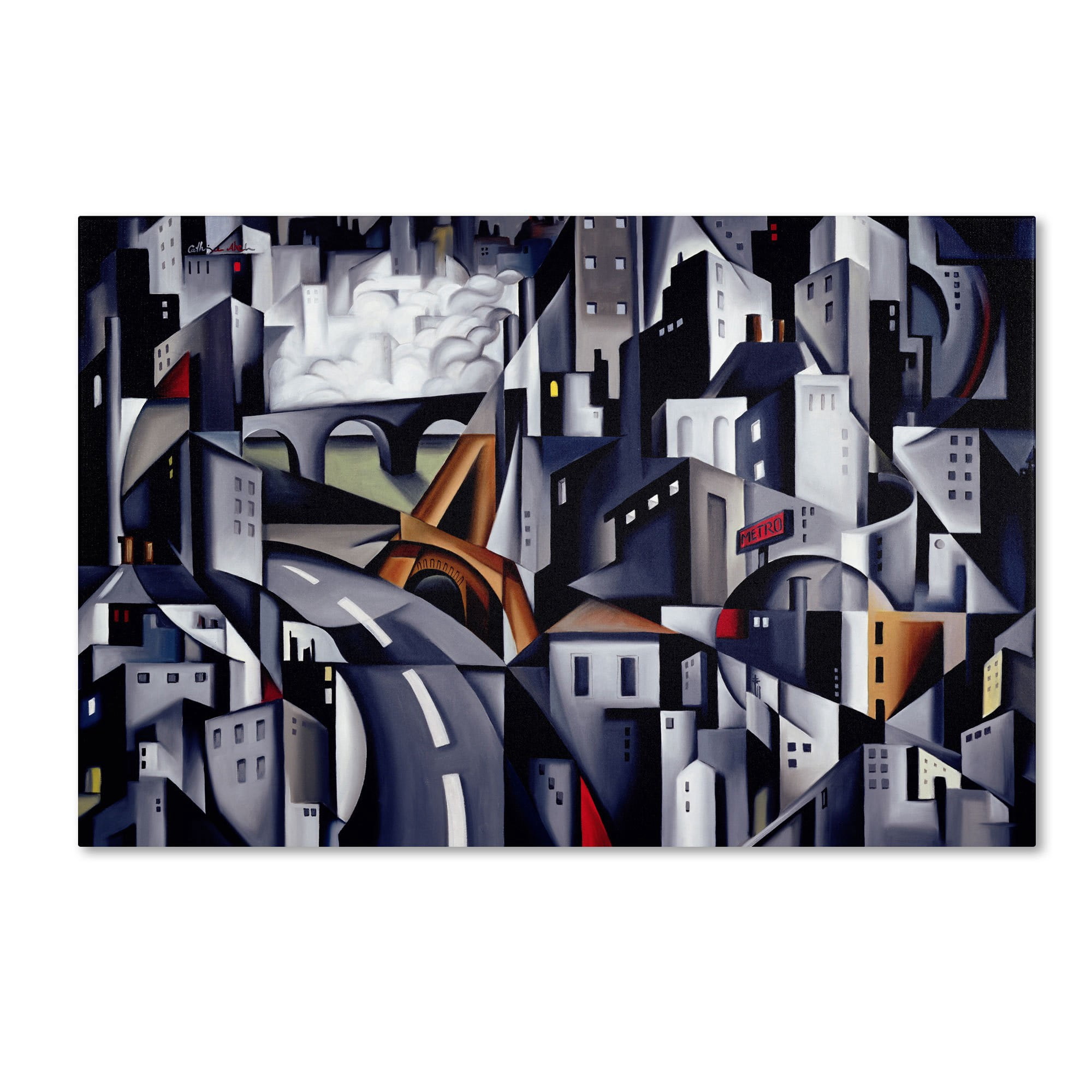 Trademark Fine Art "La Rive Gauche, 2002" Canvas Art by Catherine Abel