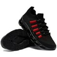 thumbnail image 1 of FENLERN Mens Running Shoes Lightweight Sports Walking Sneakers Black/Red Size 12, 1 of 6