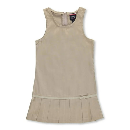 French Toast Girls School Uniform Ribbon Bow Pleated Jumper Dress, Sizes 4-20