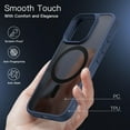 thumbnail image 5 of JETech Magnetic Case for iPhone 16 Pro Max 6.9-Inch Compatible with MagSafe, Translucent Matte Back Slim Shockproof Phone Cover (Storm Blue), 5 of 6