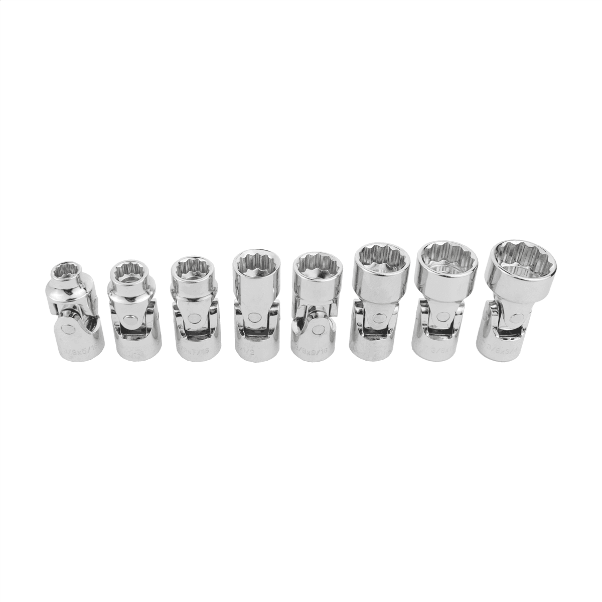 K Tool International 22700 Three Eighths Drive Chrome Socket Set Eight Piece