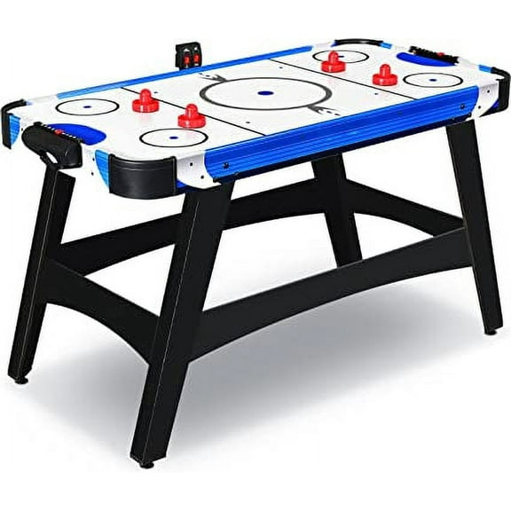 SereneLife Powered Air Hockey Table, 4.5 ft 54’’ Sports Arcade Games, with Complete Accessories