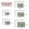 thumbnail image 6 of Welcome Bow Knot Wreath Outdoor Rug 6x9 Ft, Non Slip Washable Area Rug, Summer Flowers Black Gray Plaid Patio Rugs Carpet Runner, Large Floor Mat for Indoor/Outdoor Deck Porch Camping, 6 of 8