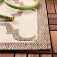 thumbnail image 4 of SAFAVIEH Courtyard Estelle Geometric Indoor/Outdoor Area Rug, 4' x 5'7", Beige/Brown, 4 of 9