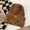Coffee color, variant on Versatile Woolen Hat For Women With Big Head, Small Face, Pile Up Hat For Autumn And Winter Mixed Color Warm Knitted Pullover Hat