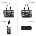 thumbnail image 6 of FORMRS Canvas Laptop Tote Bag for Women with 15.6" Computer Compartments Shoulder Handbag, Green Mountains, 6 of 7