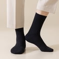 thumbnail image 6 of Sookeceks 6 Pairs Wool Crew Socks for Men, Soft Heat Storage Socks Mens Trouser Socks for Casual Dress Socks Size 7-11, 6 of 8
