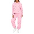 thumbnail image 5 of Womens Polka Dot 2 Piece Sets Long Sleeve Hooded Tops & Slim Jogger Pants, M, 5 of 5