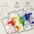 thumbnail image 6 of Elephant Stock Rainbow Splatter World Map Wall Art - Horizontal Multi Panel Canvas - Living Room Wall Decor - Map Multi Panel - White And Blue Decor - 36" x 22", 6 of 8