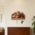 thumbnail image 4 of zhangmingg Wall Mounted Wooden Shelf Organizer for Home Display and Storage Decorative Key Holder Rack, 4 of 7