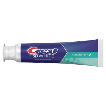 Crest 3D White Teeth Whitening Toothpaste, Vibrant Mint 2.3 oz ( 6 PACK )