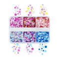 thumbnail image 4 of Lentejuelas redondas de burbujas de colores para uñas, escamas de brillo circulares iridiscentes ultrafinas para esmalte de Gel, accesorios de decoración de Arte de uñas, 4 of 4