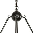 thumbnail image 5 of Vanity Art 12 Light Wagon Wheel Candle Style Chandelier, Modern Hanging Lighting, Ceiling Lights Fixtures for Dining Room Living Room Bed Room Kitchen, Classic Black/ White Antique Silver, 22512BK-WAS, 5 of 8