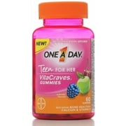 One-A-Day Vitacraves Teen for Her, 60 ea (Pack of 4)