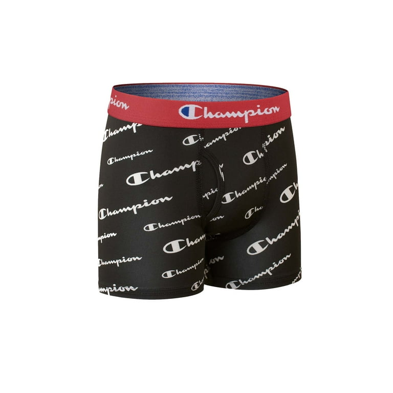 Champion Boys' Everyday Active Stretch Boxer Briefs, 4-Pack, Sizes S-XL