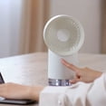 thumbnail image 1 of Mini ventilador con tanque de agua grande Ventilador USB para oficina en casa (blanco sin batería), 1 of 8