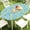 For Up to 48"-68" Oval, variant on Oval Picnic Tablecloth, Waterproof Elastic Fitted Table Covers for 48" - 68" Tables, Wipeable Flannel Backed Vinyl Tablecloths for Camping, Indoor, Outdoor, Blue & Yellow