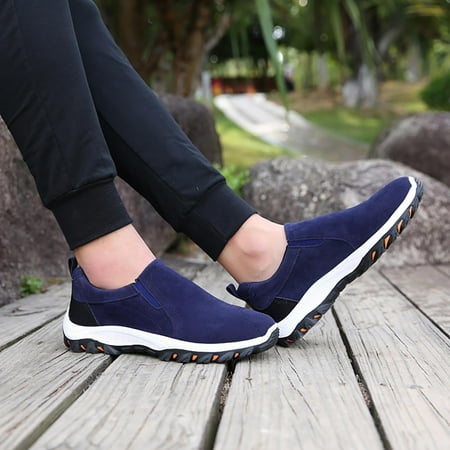 

YOTAMI Mens Shoes Outwear Clothing from $15 Outdoor Non-slip Sneakers Breathable Shoes Men s Hiking Shoes