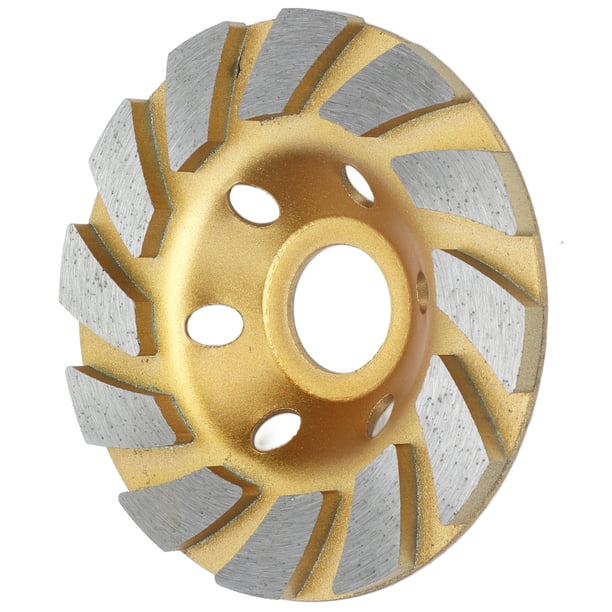 Muela Abrasiva De Diamante, Disco Amoladora De 4 Pulgadas, Diseño Estándar, 12 Segmentos, Corte En Seco Y Húmedo Con Orificios De Gas Para Mármol Para Hormigón