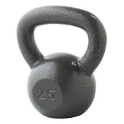 Weider, 25lb Cast Iron Hammertone Finish Kettlebell, Single