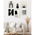 thumbnail image 5 of Drsoum Abstract Boho Wall Art Minimalist Geometric Framed Room Decor Black Bohemian Poster 8"x10", 5 of 6