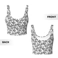 thumbnail image 5 of Fotbe Snake Pattern Womens' Sports Bra Longline Wirefree Padded with Medium Support Sports Moisture-Wicking Workou Vest,Tank Top-Small, 5 of 9