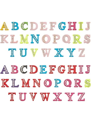 52 Pcs Rhinestone Letter Sliders Charm Alphabet Letter A-Z Alphabet Ch –  kcencounter-2