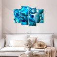 thumbnail image 2 of Elephant Stock Blue Bubbles Wall Art - Horizontal Multi Panel Canvas - Living Room Wall Decor - Abstract Multi Panel - Teal And Blue Decor - 43" x 27", 2 of 4