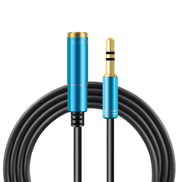 MasteelfCA 3pcs 2m 3.5mm Male to Female AUX Extension Cable Headphone Extension Cable for Cellphone Tablets Computer MP3 Speaker (Blue)