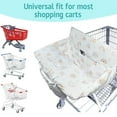 thumbnail image 3 of Shopping Cart Cover for Baby,2-in-1 High Chair Cover with Portable Cloth Bag,Cart Seat Pad for Babies Grocery Cushion Cover Restaurant,Suitable for All Supermarkets, 3 of 6