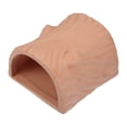 thumbnail image 1 of Cueva de roca escondida Unique Bargains para acuarios de cerámica Marrón claro 3.43x3.35x2.24 pulgadas, 1 of 7