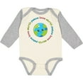 thumbnail image 3 of Inktastic Peace Love Earth Boys or Girls Long Sleeve Baby Bodysuit, 3 of 5