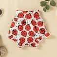 thumbnail image 6 of Dooleck Ladybug Baby Clothes Summer Outfit Ruffle Onesies Bodysuit Bloomer Shorts, 6 of 8