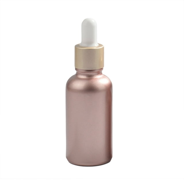 1pc Rose Gold Glass Essential Oil Dropper Bottles 10ML 15ML 30ML Empty Cosmetic Packaging Perfume Bottles