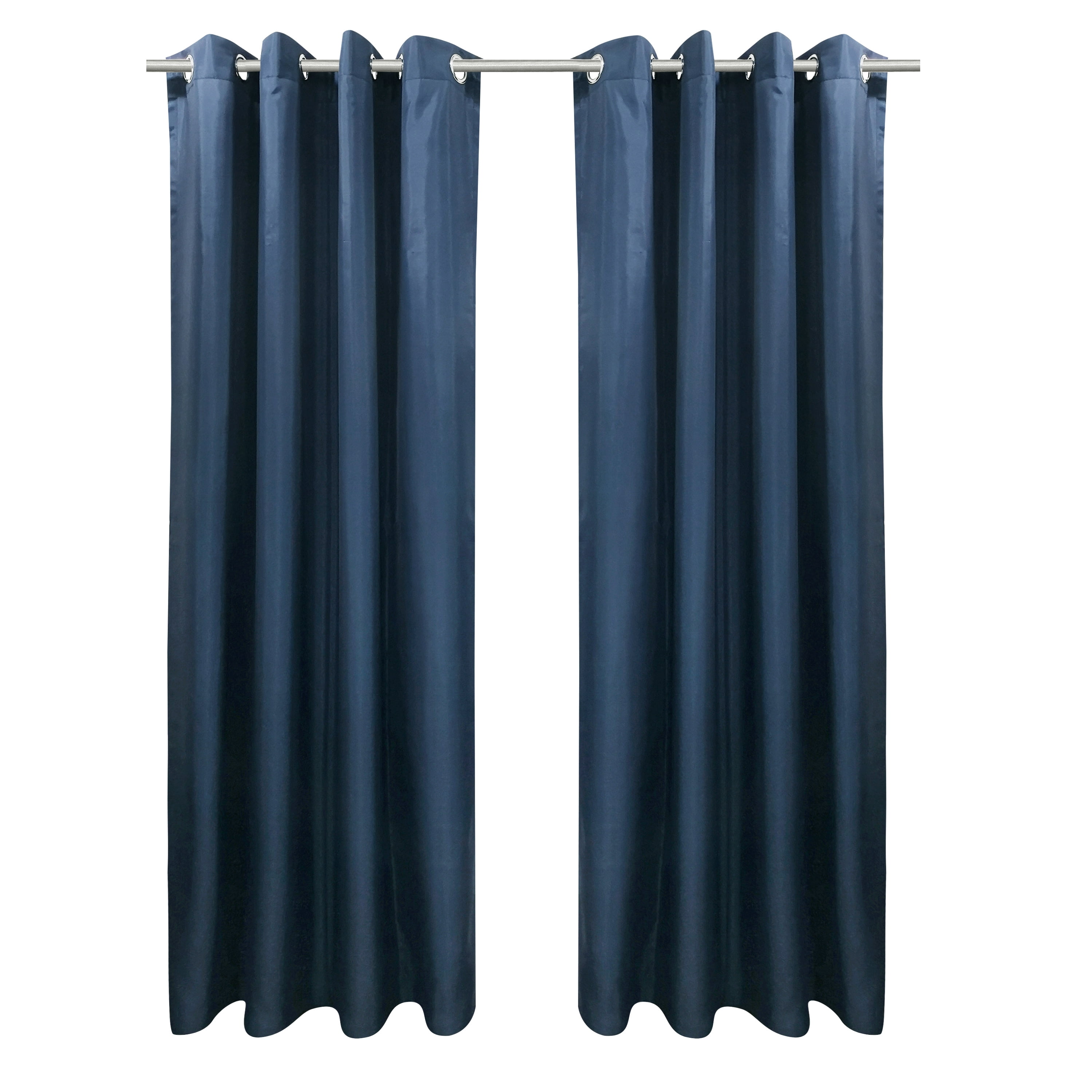 Seaside Indoor/Outdoor Grommet Curtain Panel - Pair each 50" x 96" in Indigo