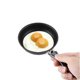 thumbnail image 2 of Mini Frying Pan, 12cm, Iron Pan, Non-stick Coating, With Handle, 2 of 4