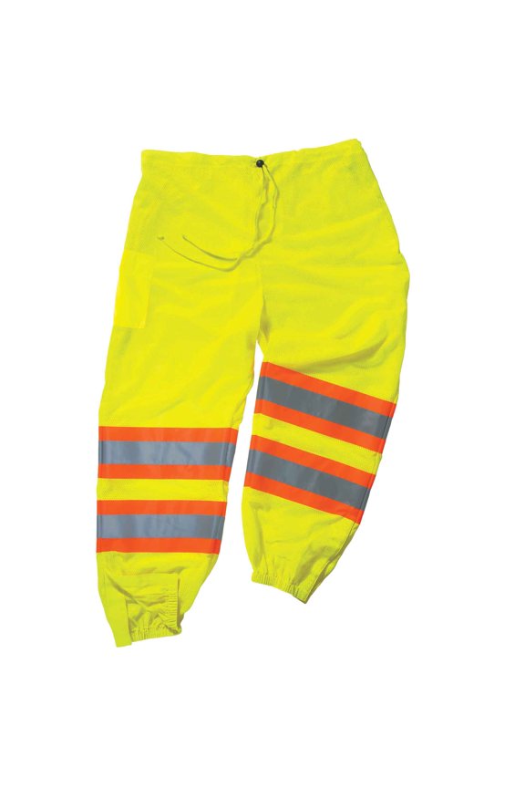 GloWear 8911 Class E Two-Tone Pants, Lime, L/XL