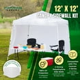 thumbnail image 2 of Caravan Canopy V-Series 12 x 12 Foot Tent Sidewalls Only, White (Sidewalls Only), 2 of 6