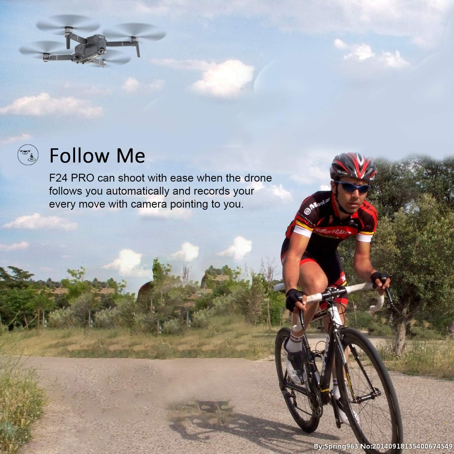 contixo f24 brushless foldable quadcopter drone