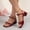 Red, variant on KEVCHE Womens Bow Block Heel Sandals with Square Toe and Ankle Strap, Comfortable Casual Heels for Daily Wear with Cushioned Footbed, Non-Slip Lightweight Sandals for Summer